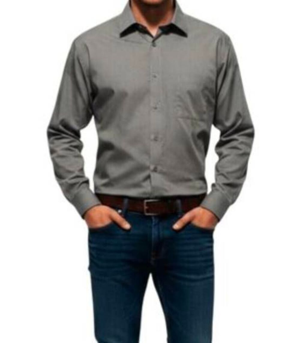 PIERRE CARDIN Men's Slim Fit Long Sleeve Button Down Size XXL